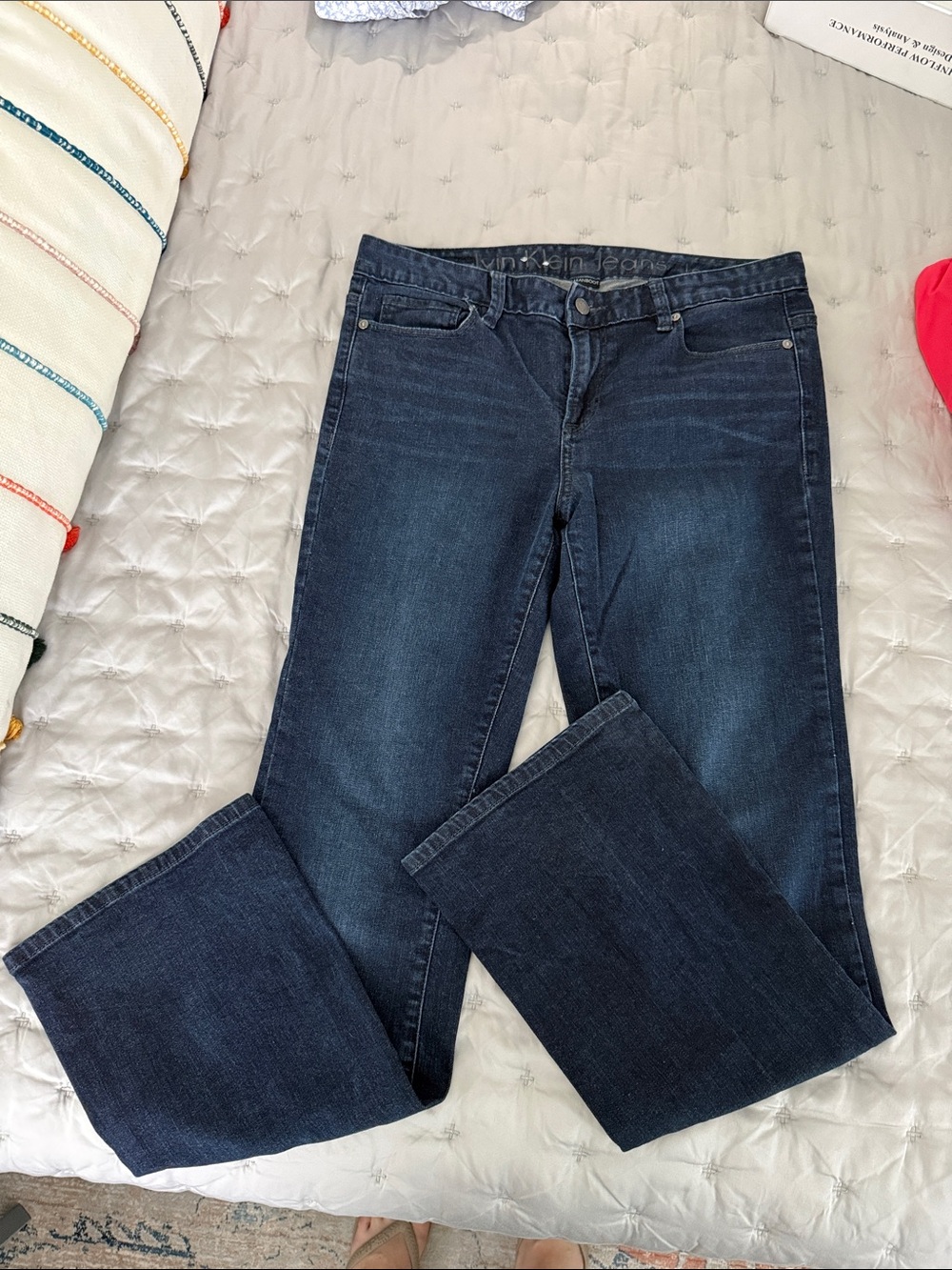 Calvin Klein Women's Dark Wash Boot Cut Jeans